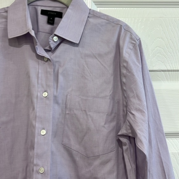 J. Crew Button Down Shirt Womens Lilac Size 6 - Picture 2 of 8